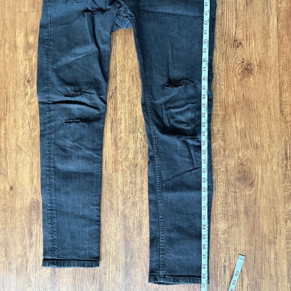 Zara ripped denim - black - skinny/slim jean - Picture 6 of 10